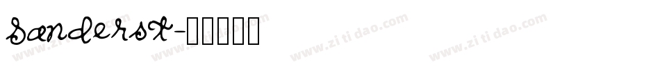 Sanderst字体转换