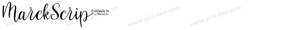 MarckScrip字体转换