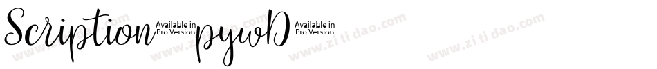 Scription-pywD字体转换