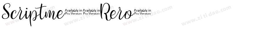 Scriptme3-Rero字体转换