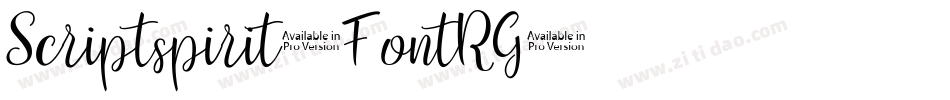 Scriptspirit-FontRG字体转换