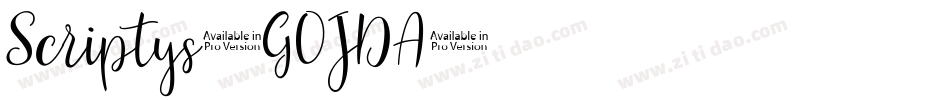 Scriptys-GOJDA字体转换