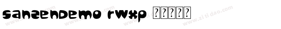 SanzenDemo-rwxp字体转换