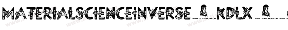 MaterialScienceInverse-KDLX字体转换