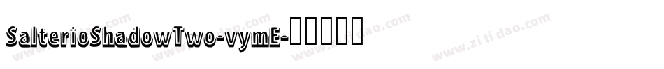 SalterioShadowTwo-vymE字体转换