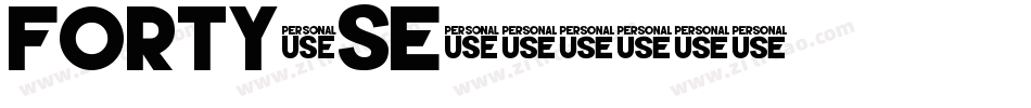 FORTY-SE字体转换