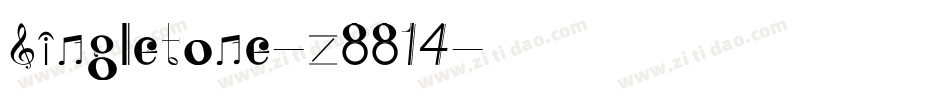Singletone-z8814字体转换