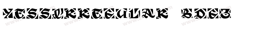 YesSirRegular-Bdg3字体转换 YesSirRegular-Bdg3字体转换