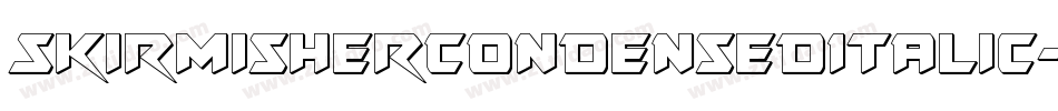 SkirmisherCondensedItalic-ozOa字体转换