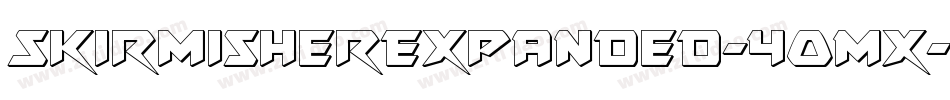 SkirmisherExpanded-4OMx字体转换