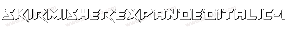 SkirmisherExpandedItalic-0eBR字体转换