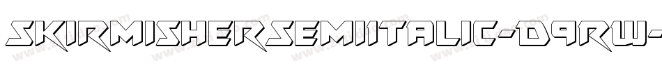 SkirmisherSemiItalic-D9RW字体转换