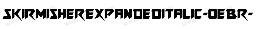 SkirmisherExpandedItalic-0eBR字体转换