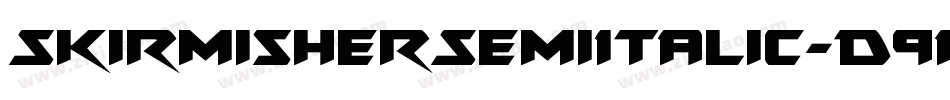 SkirmisherSemiItalic-D9RW字体转换