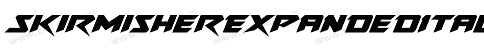 SkirmisherExpandedItalic-0eBR字体转换