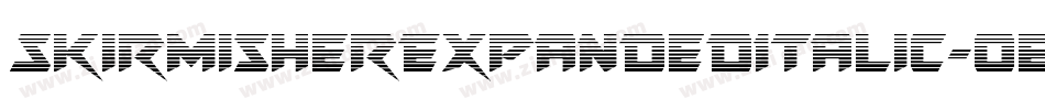 SkirmisherExpandedItalic-0eBR字体转换