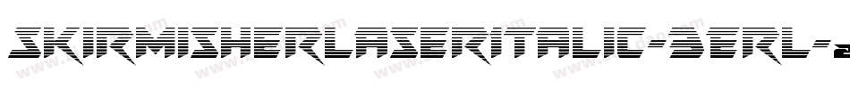 SkirmisherLaserItalic-3ErL字体转换