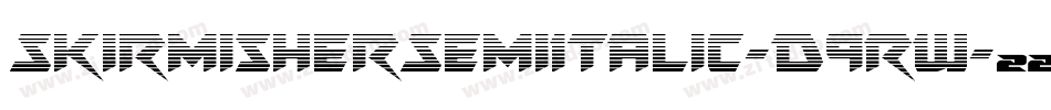 SkirmisherSemiItalic-D9RW字体转换