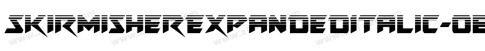 SkirmisherExpandedItalic-0eBR字体转换