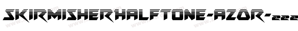 SkirmisherHalftone-azOR字体转换