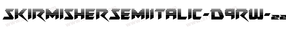 SkirmisherSemiItalic-D9RW字体转换