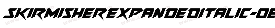 SkirmisherExpandedItalic-0eBR字体转换