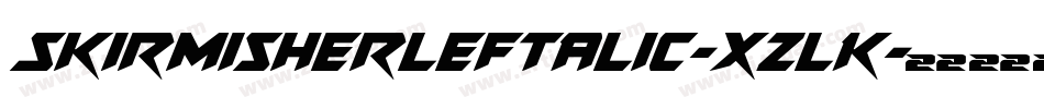 SkirmisherLeftalic-xzlK字体转换