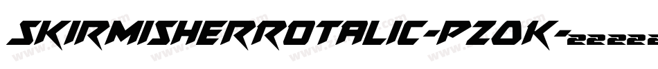 SkirmisherRotalic-pzOK字体转换