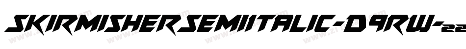 SkirmisherSemiItalic-D9RW字体转换