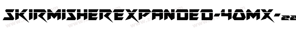 SkirmisherExpanded-4OMx字体转换
