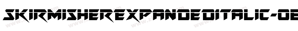 SkirmisherExpandedItalic-0eBR字体转换