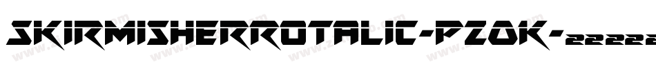 SkirmisherRotalic-pzOK字体转换