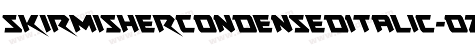 SkirmisherCondensedItalic-ozOa字体转换