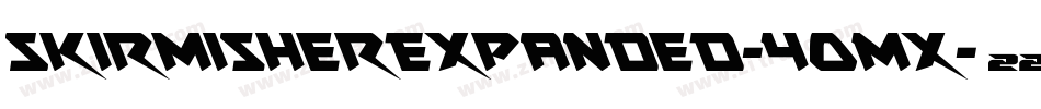 SkirmisherExpanded-4OMx字体转换