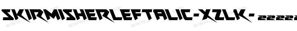 SkirmisherLeftalic-xzlK字体转换