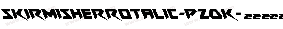 SkirmisherRotalic-pzOK字体转换