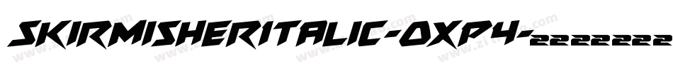 SkirmisherItalic-OXP4字体转换