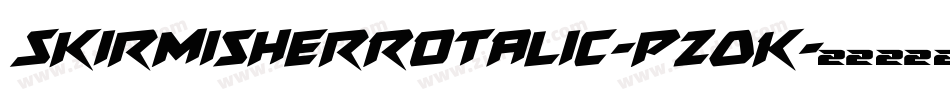 SkirmisherRotalic-pzOK字体转换