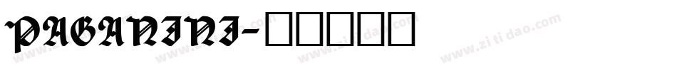 PAGANINI字体转换