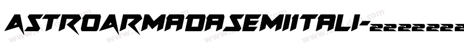 AstroArmadaSemiItali字体转换