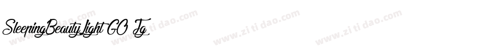 SleepingBeautyLight-GO3Jg字体转换