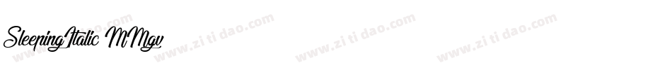 SleepingItalic-MMgv字体转换