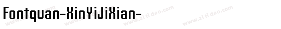 Fontquan-XinYiJiXian字体转换