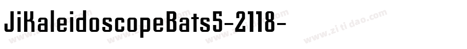 JiKaleidoscopeBats5-2118字体转换