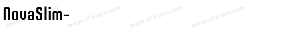 NovaSlim字体转换