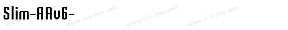 Slim-AAv6字体转换