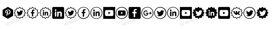 FontSocialMedia-2Vvd字体转换