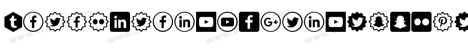IconsSocialMedia-xWRr字体转换 IconsSocialMedia-xWRr字体转换