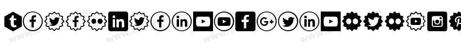IconsSocialMedia1-1wP0字体转换 IconsSocialMedia1-1wP0字体转换