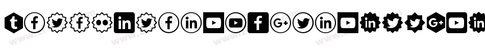 IconsSocialMedia2-8DV2字体转换